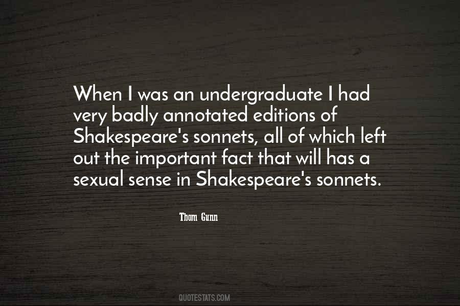 Thom Gunn Quotes #295933