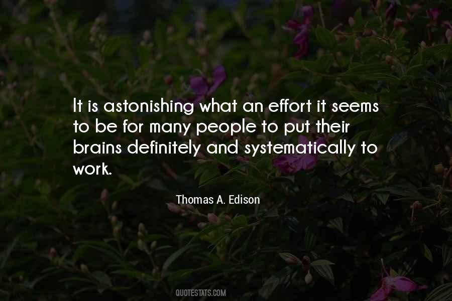 Thomas A. Edison Quotes #95434