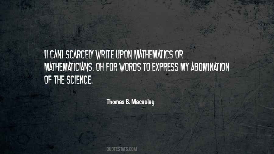 Thomas B. Macaulay Quotes #399765