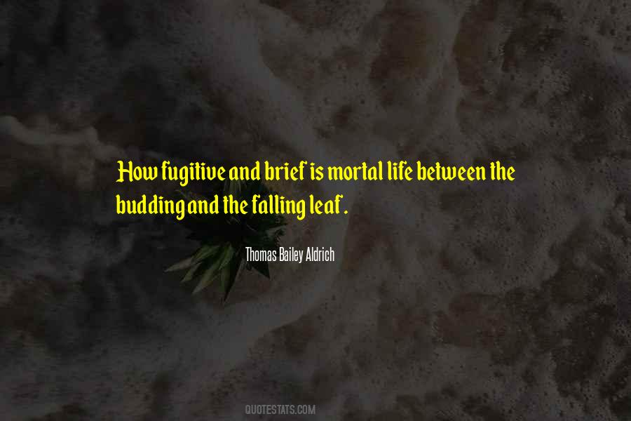 Thomas Bailey Aldrich Quotes #596119