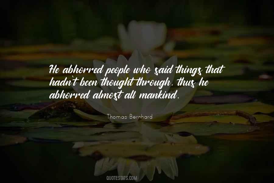 Thomas Bernhard Quotes #377077