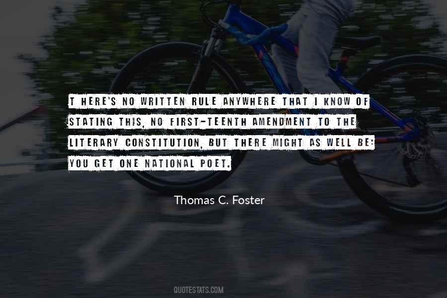 Thomas C. Foster Quotes #1601667