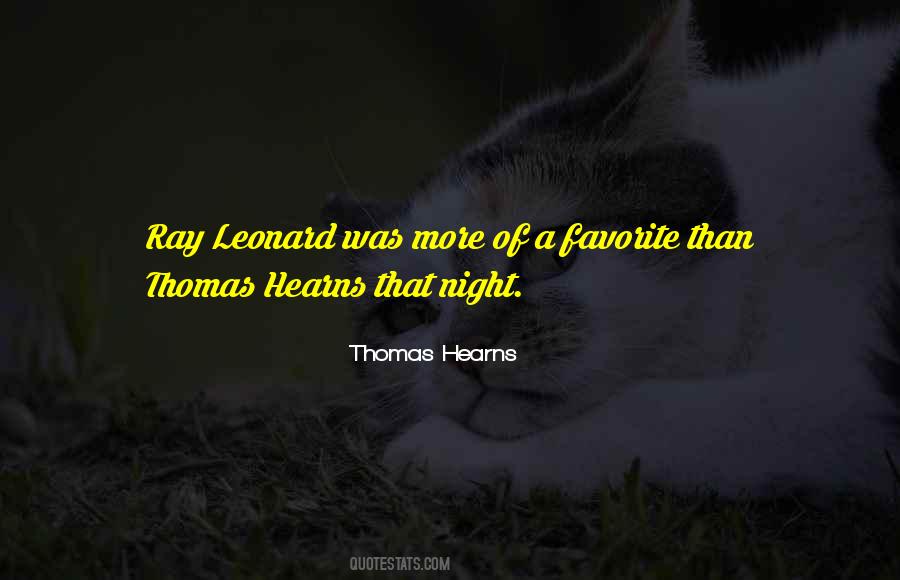 Thomas Hearns Quotes #495687