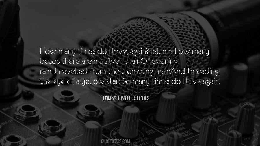 Thomas Lovell Beddoes Quotes #434198