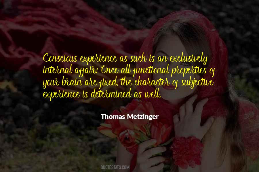 Thomas Metzinger Quotes #290580