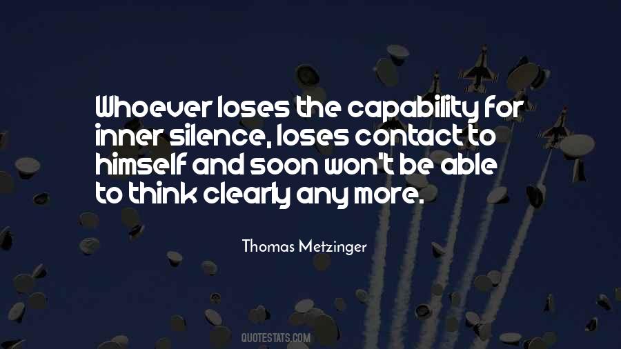 Thomas Metzinger Quotes #469133