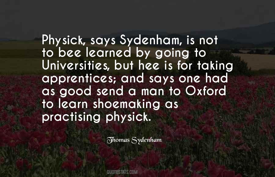 Thomas Sydenham Quotes #1561317