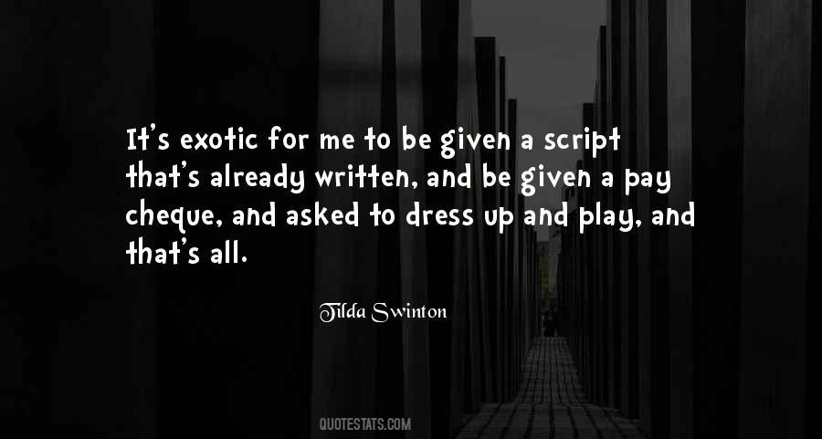 Tilda Swinton Quotes #333563