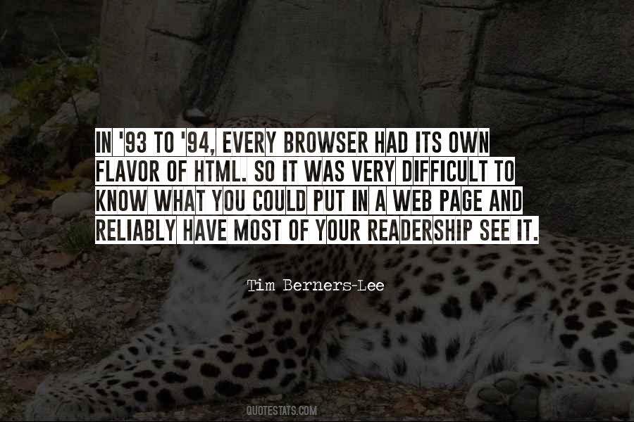 Tim Berners-Lee Quotes #132219