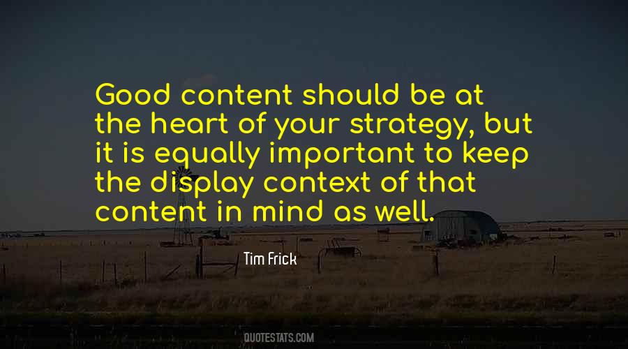 Tim Frick Quotes #285338