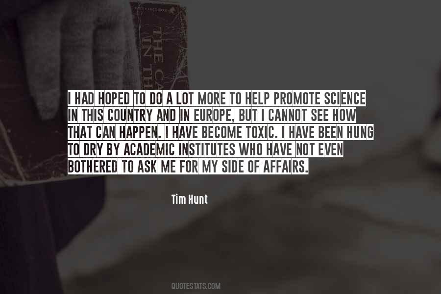 Tim Hunt Quotes #1470898