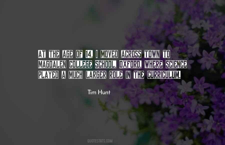 Tim Hunt Quotes #1683530