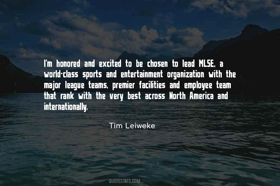 Tim Leiweke Quotes #186680