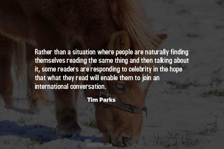 Tim Parks Quotes #1385451