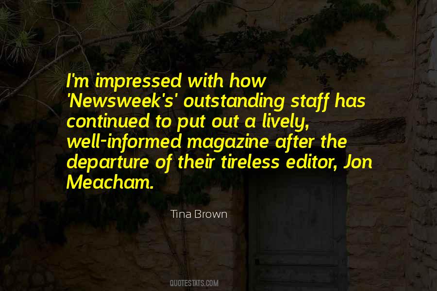 Tina Brown Quotes #949261