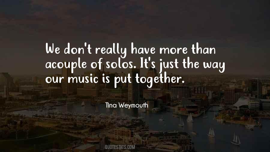 Tina Weymouth Quotes #374326