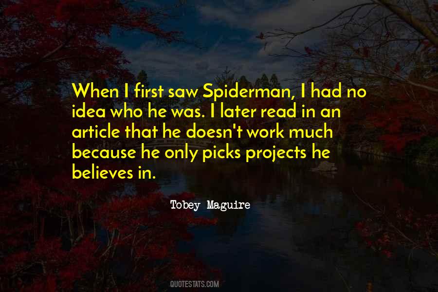 Tobey Maguire Quotes #1255325