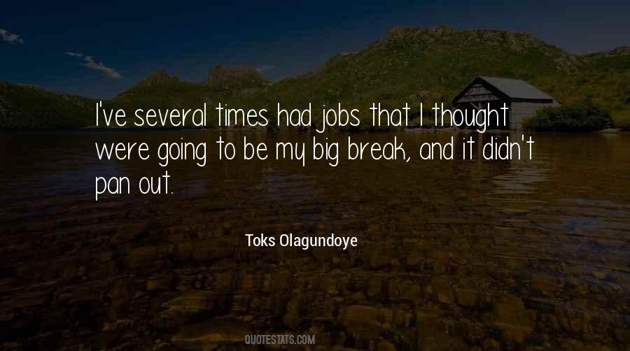 Toks Olagundoye Quotes #1774640