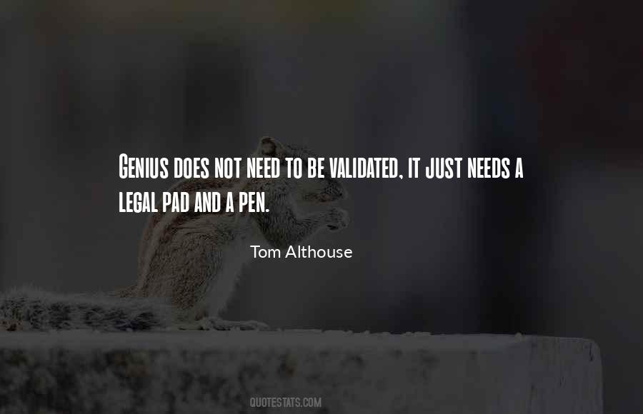 Tom Althouse Quotes #1103053