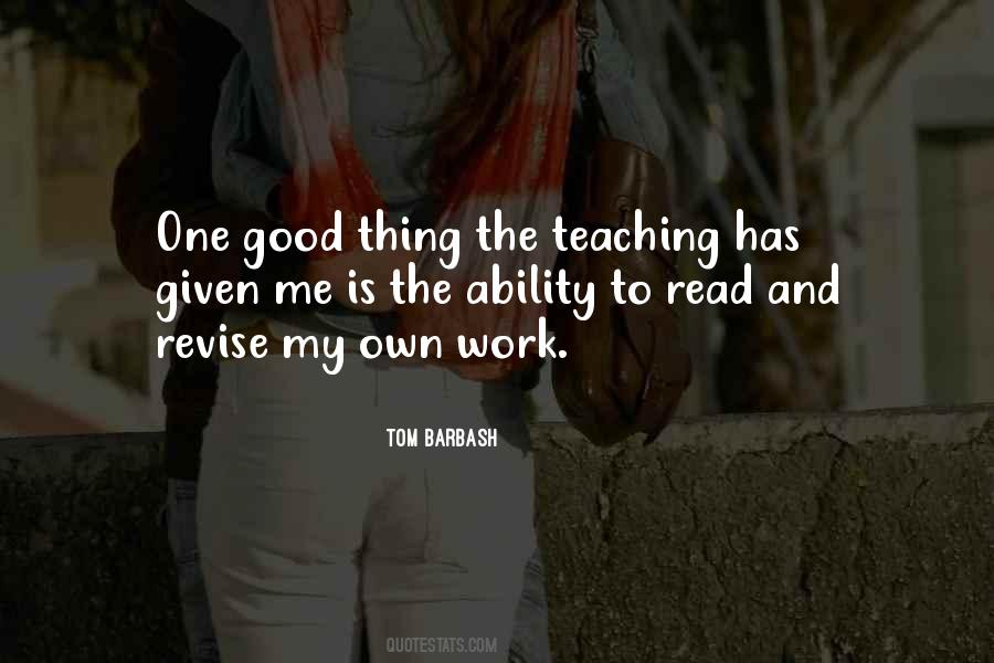 Tom Barbash Quotes #479566