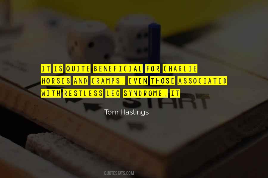 Tom Hastings Quotes #1000765