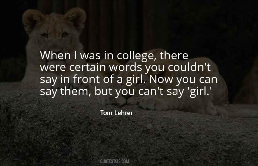 Tom Lehrer Quotes #258782