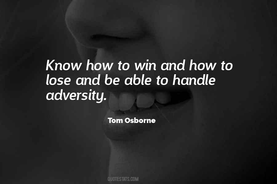 Tom Osborne Quotes #1445282