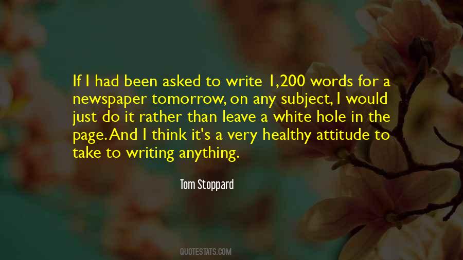 Tom Stoppard Quotes #1137119