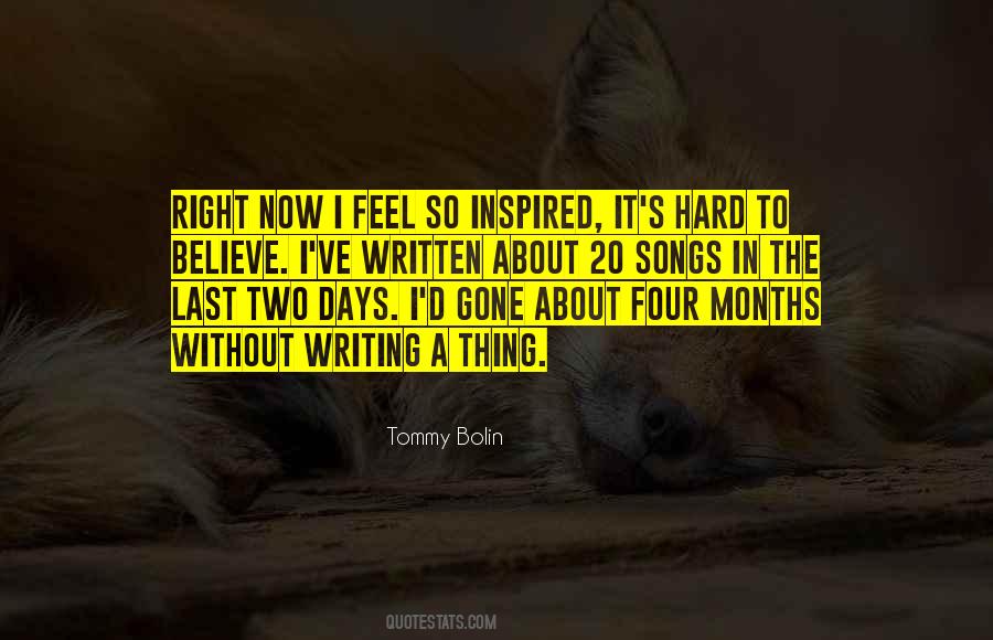 Tommy Bolin Quotes #277997