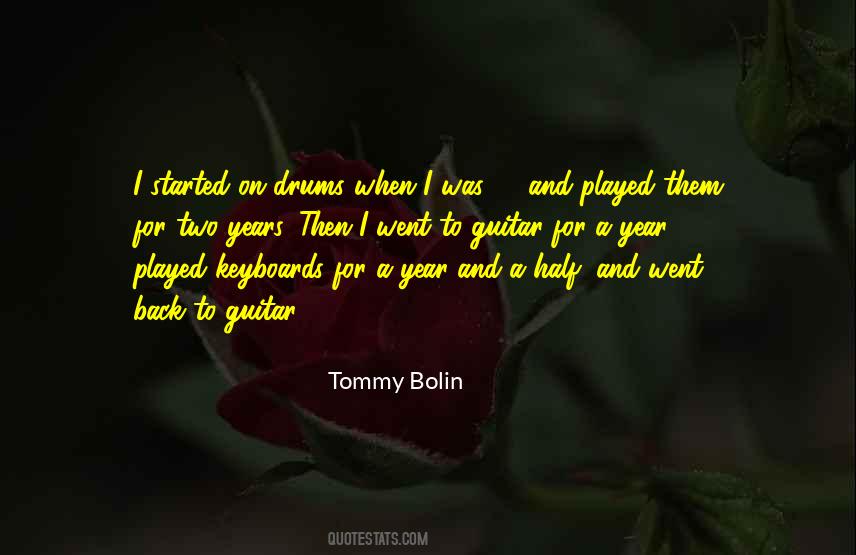 Tommy Bolin Quotes #80011