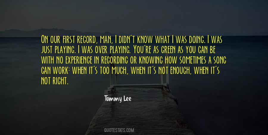 Tommy Lee Quotes #154903