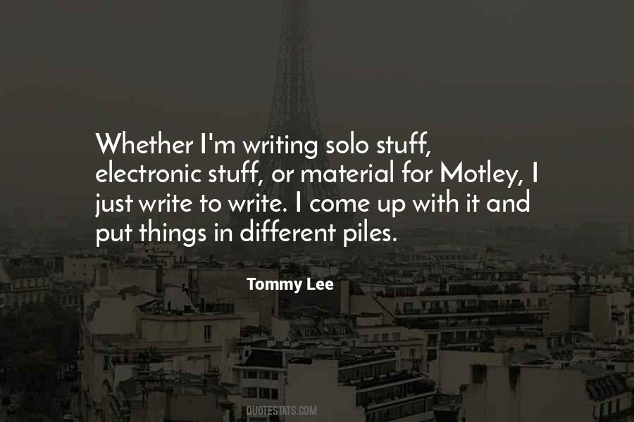 Tommy Lee Quotes #410840