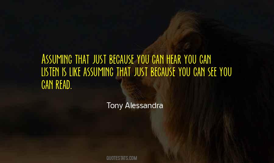 Tony Alessandra Quotes #462044