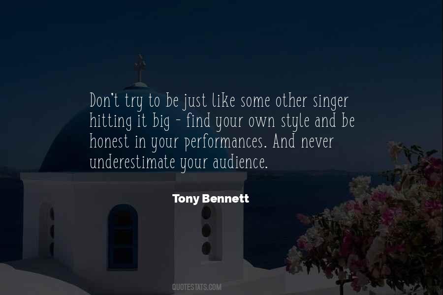 Tony Bennett Quotes #1623795