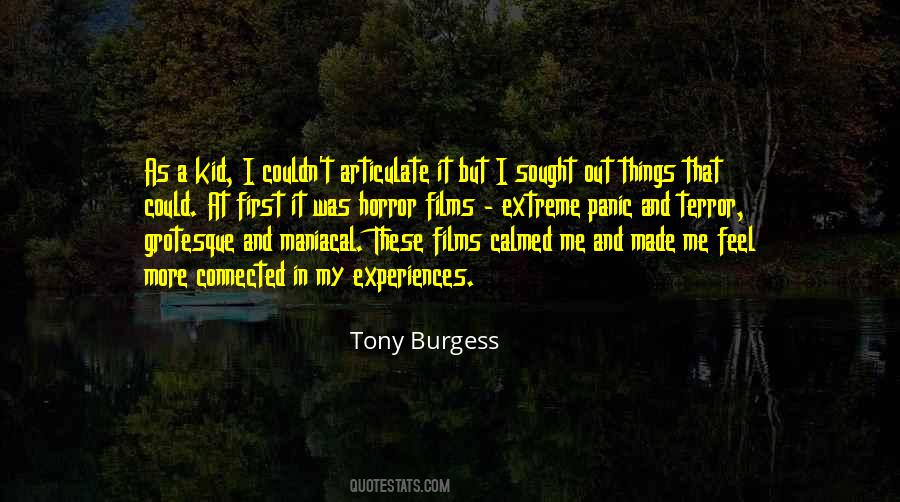 Tony Burgess Quotes #163363