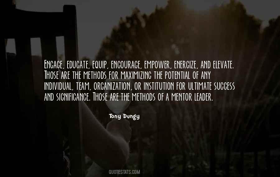 Tony Dungy Quotes #1567304