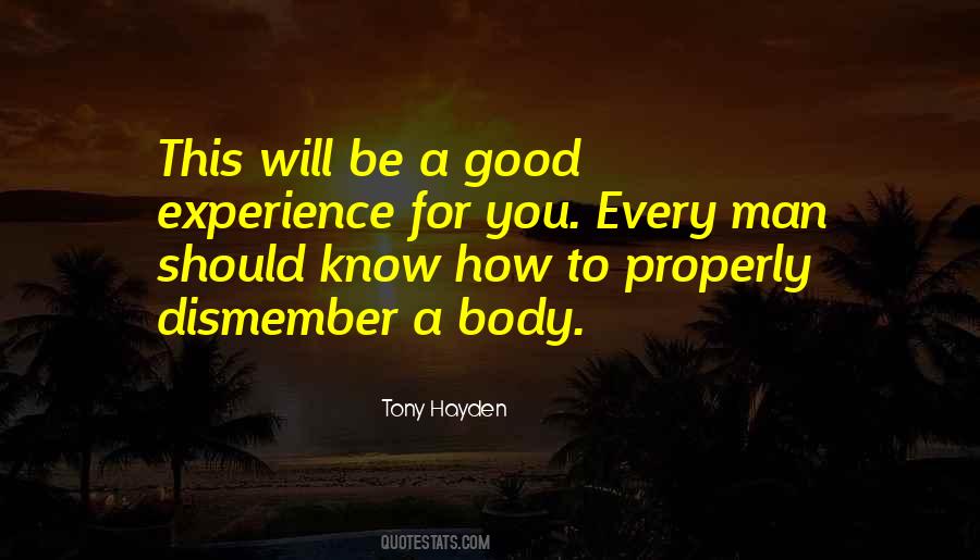 Tony Hayden Quotes #209343