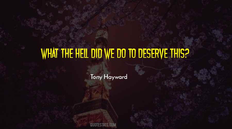 Tony Hayward Quotes #1701102