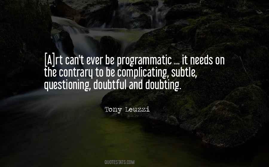 Tony Leuzzi Quotes #325087