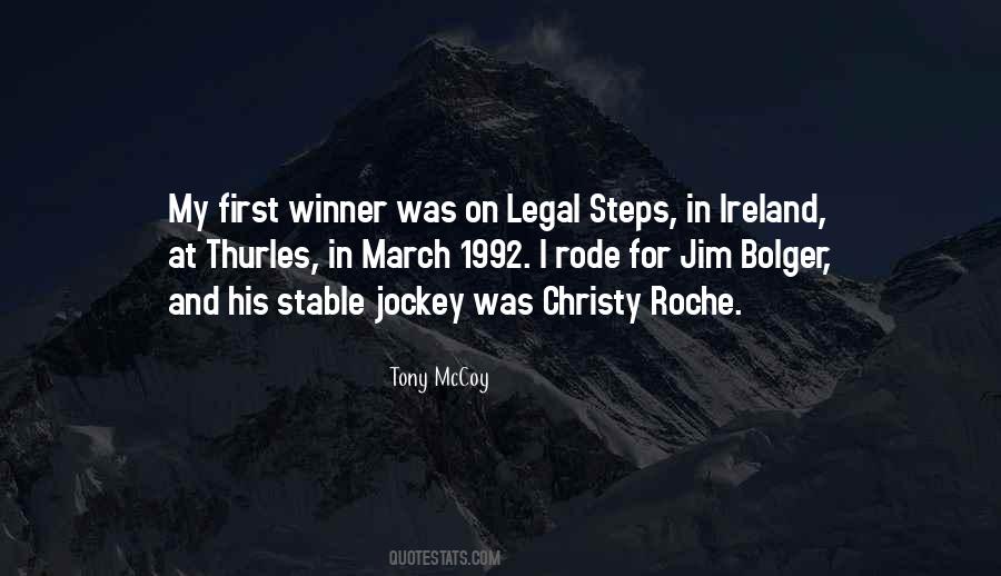 Tony McCoy Quotes #1658557