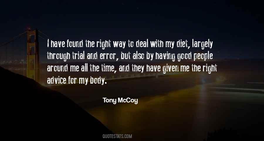 Tony McCoy Quotes #89237