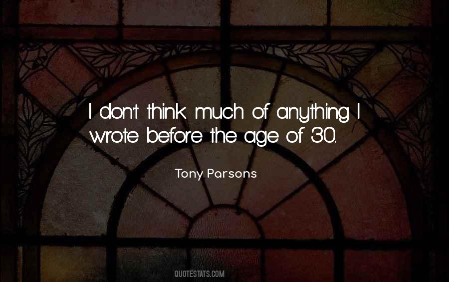 Tony Parsons Quotes #1332028
