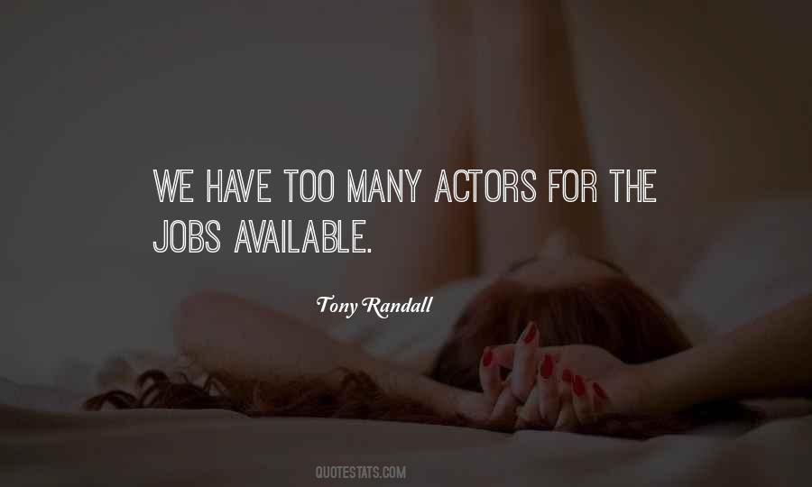 Tony Randall Quotes #1385135