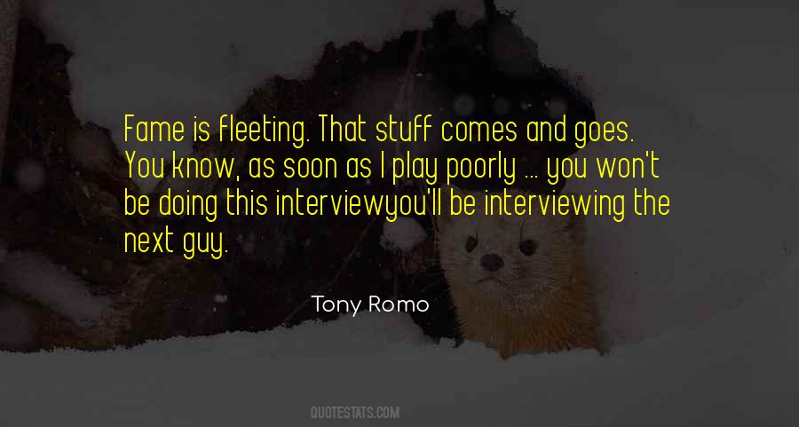 Tony Romo Quotes #479618