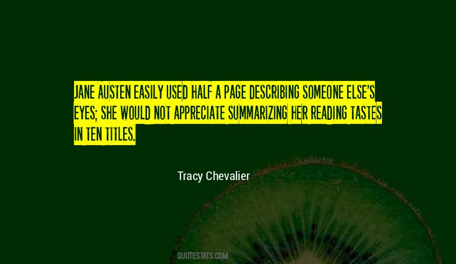 Tracy Chevalier Quotes #1374572