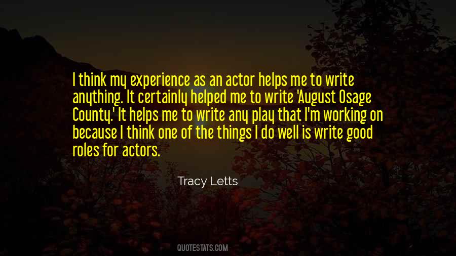 Tracy Letts Quotes #229722