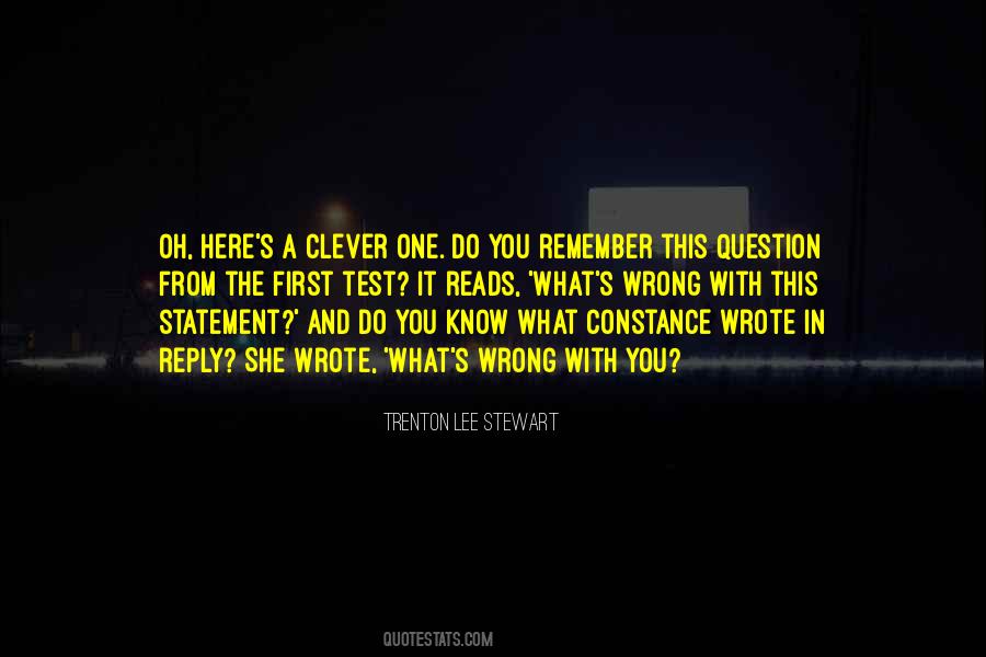 Trenton Lee Stewart Quotes #174104