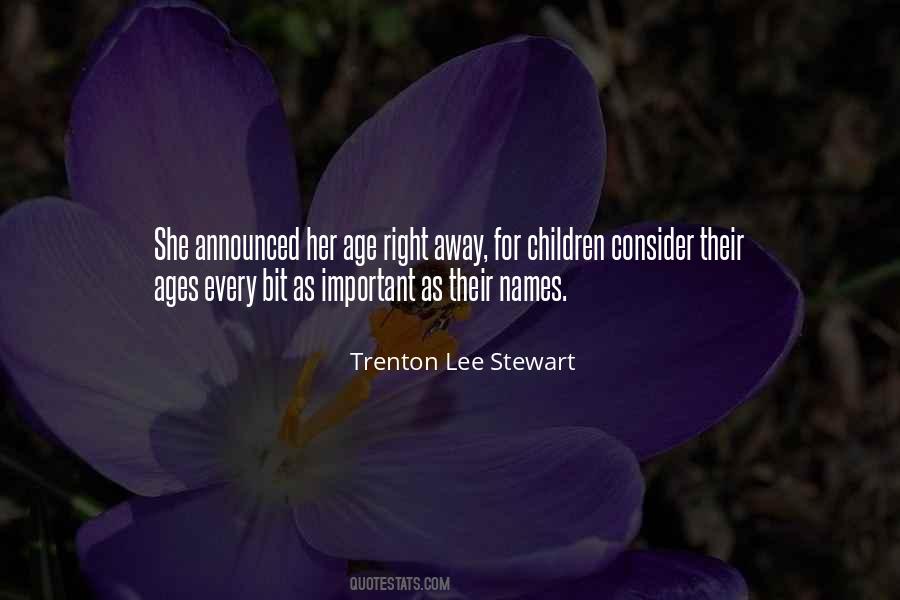 Trenton Lee Stewart Quotes #499605