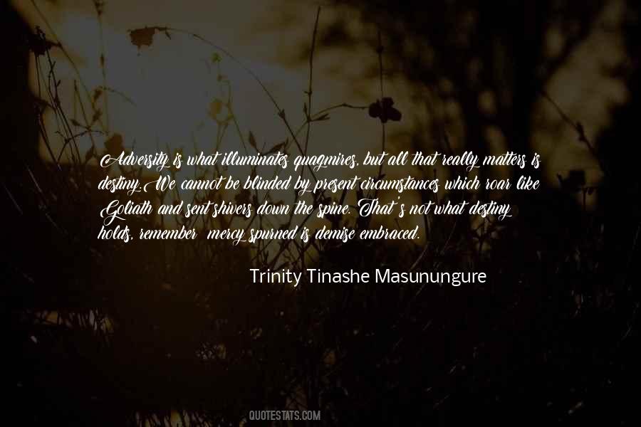 Trinity Tinashe Masunungure Quotes #800336