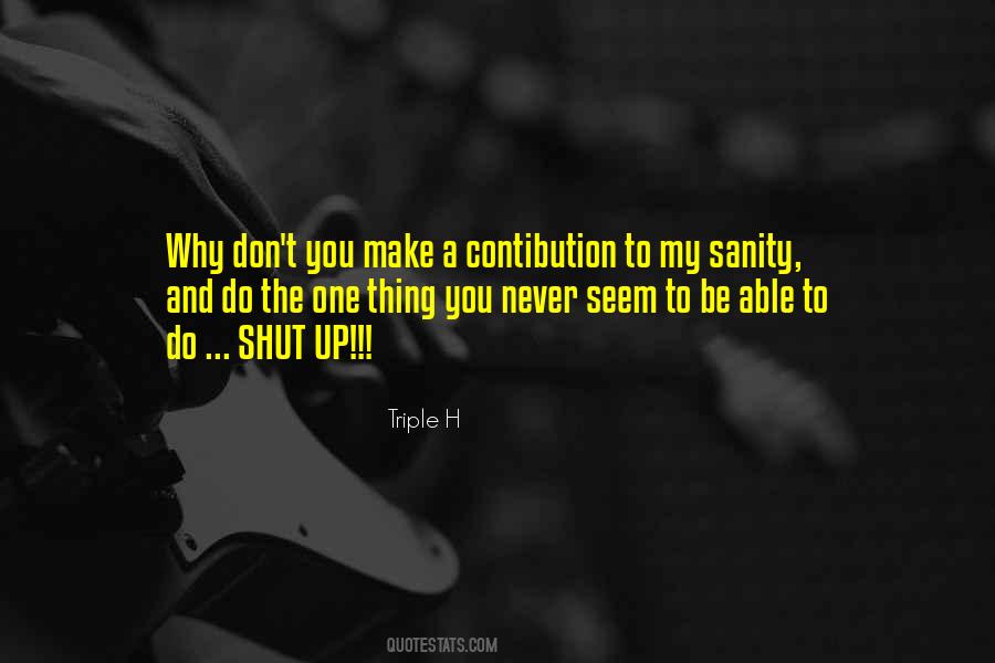 Triple H Quotes #190540